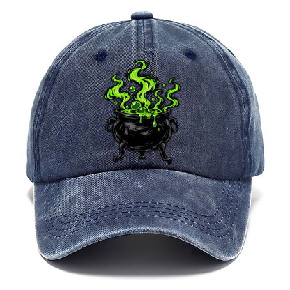 Bubbling Cauldron Witch Magic Classic Cap – Twilight Navy