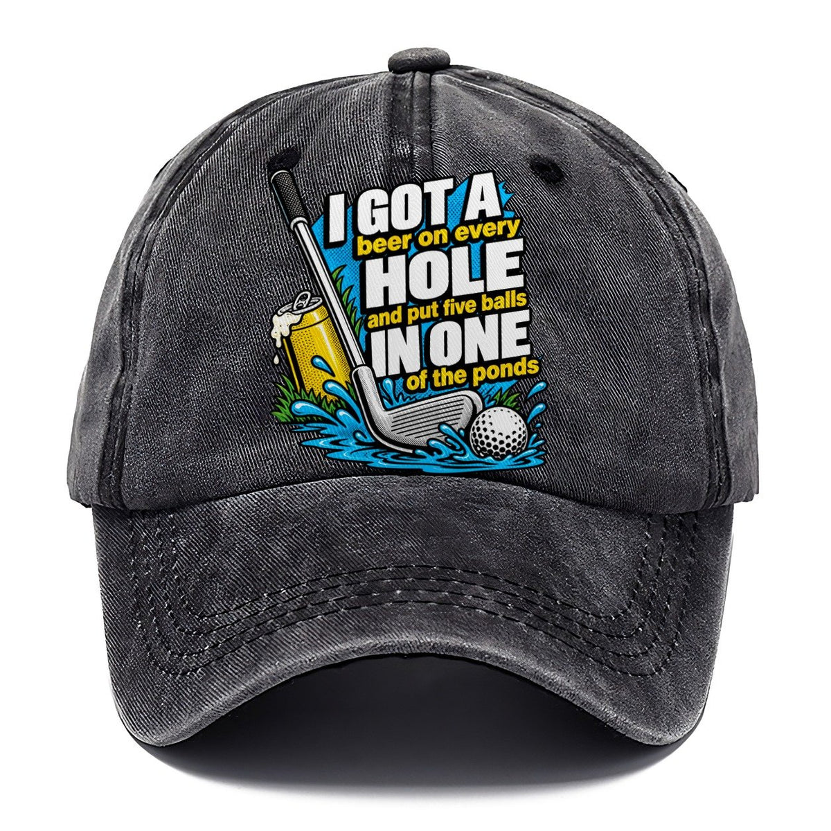 Beer on Every Hole Classic Cap – Graphite