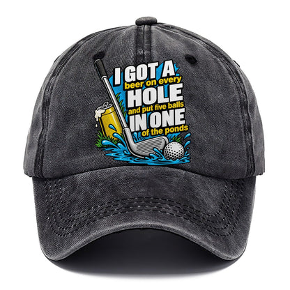 Beer on Every Hole Classic Cap – Graphite