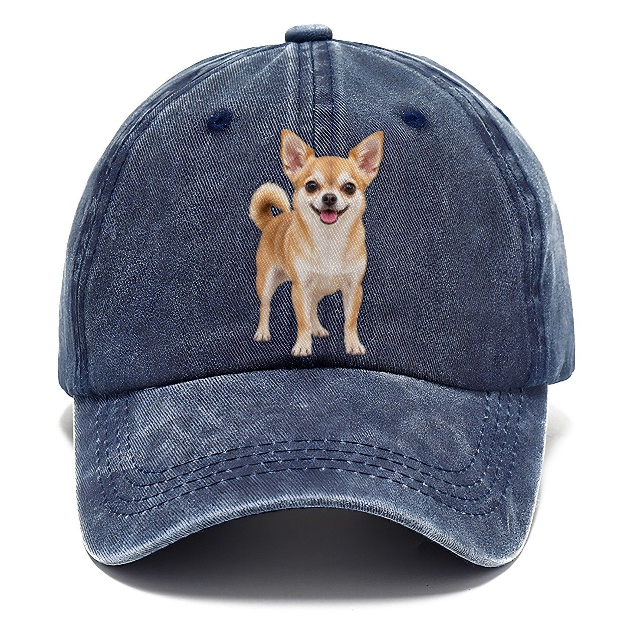 Chihuahua Standing Top Breeds Classic Cap – Twilight Navy