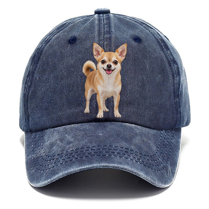 Chihuahua Standing Top Breeds Classic Cap – Twilight Navy