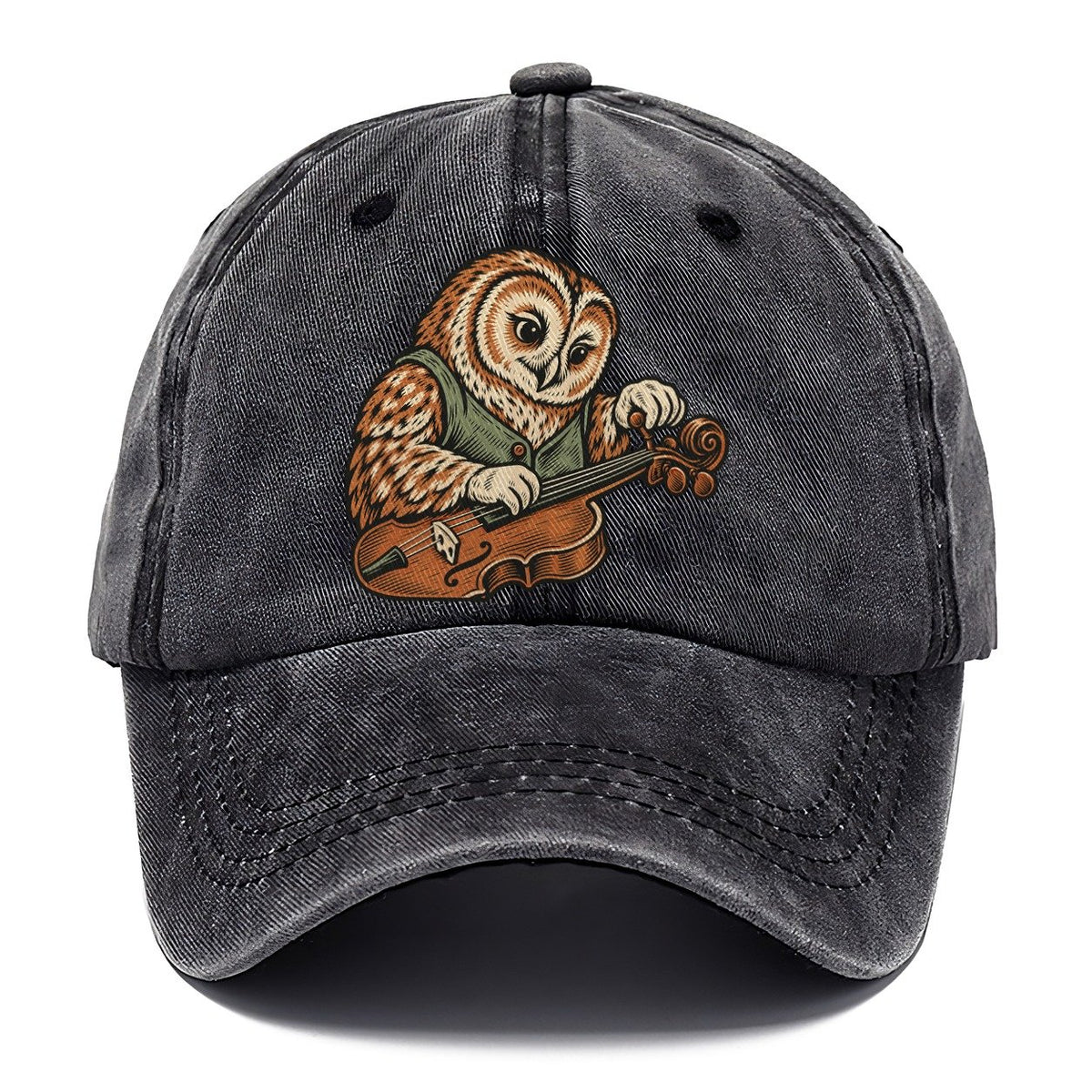 Owl Violin Repairer Sundown Familiars Classic Cap – Graphite