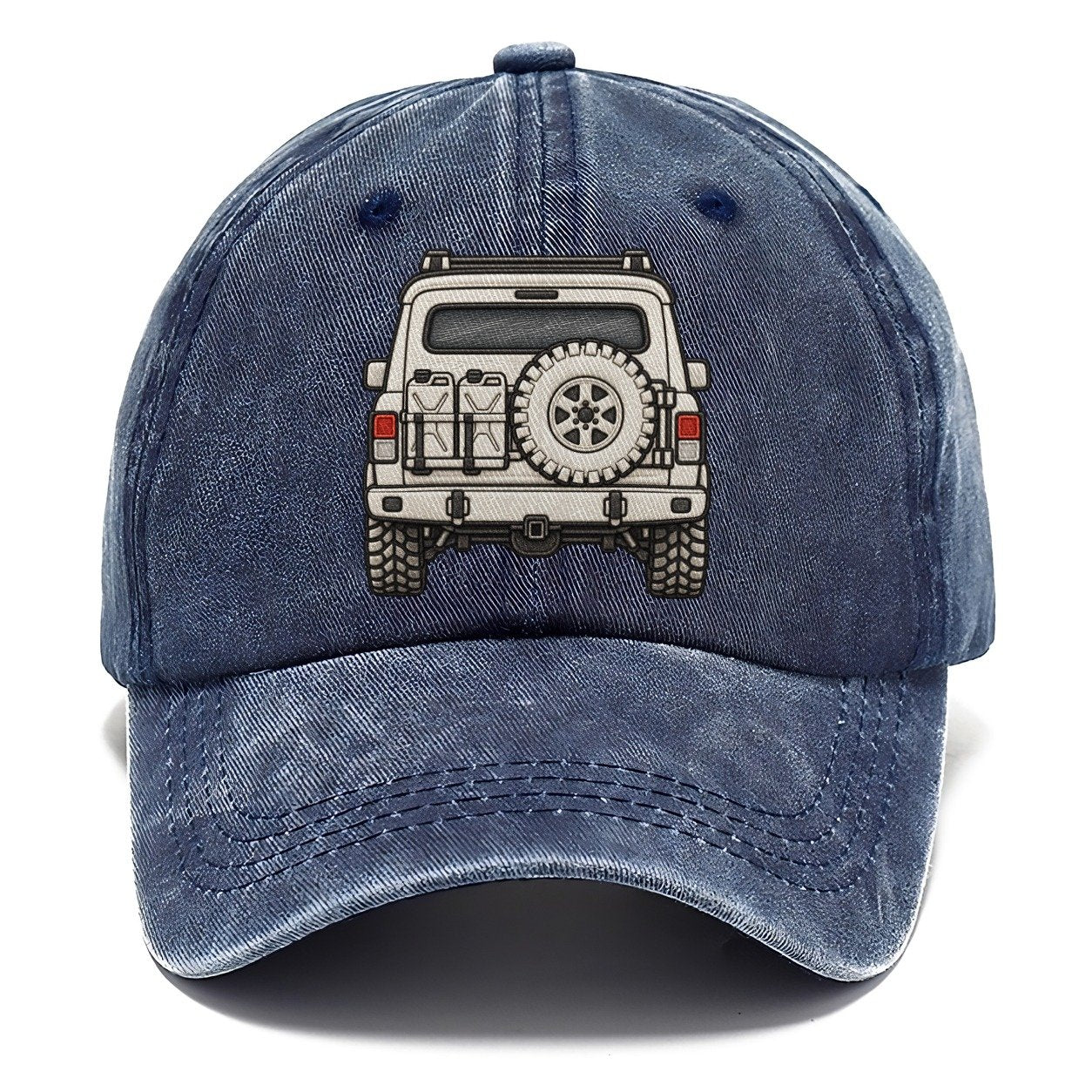 Trail Wagon Tailgate With Spare And Fuel Cans Off Roading And Overlanding Classic Cap – Twilight Navy