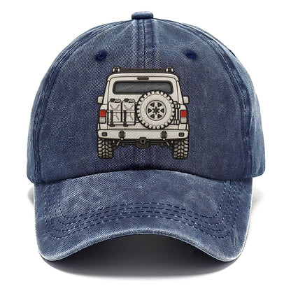 Trail Wagon Tailgate With Spare And Fuel Cans Off Roading And Overlanding Classic Cap – Twilight Navy