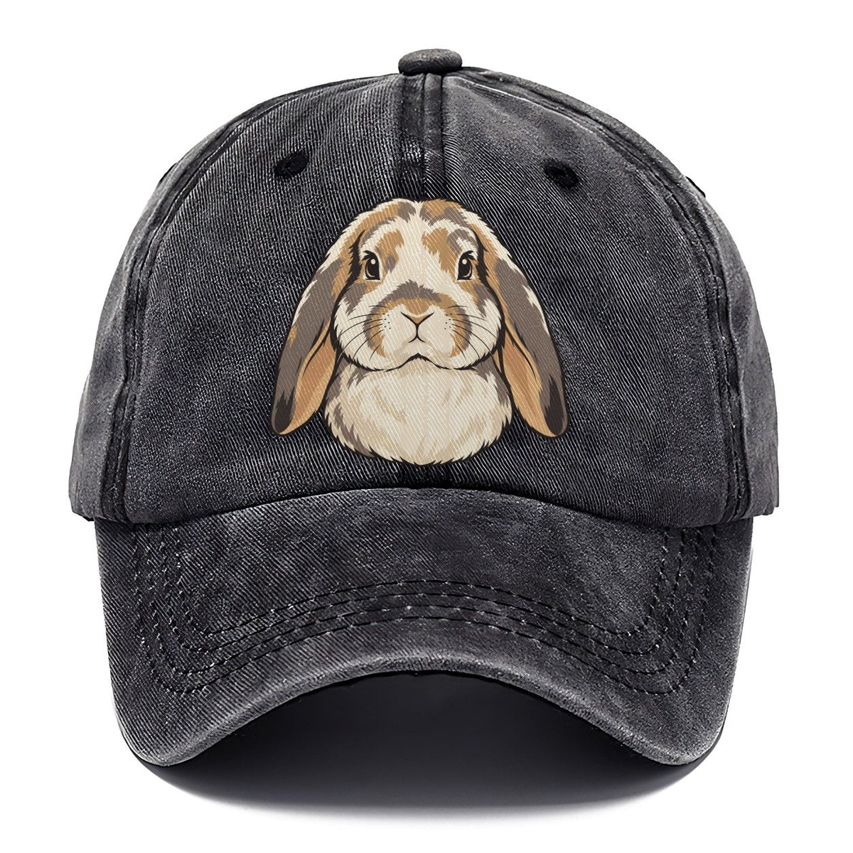Lop Rabbit Soft Ears Small Pet Logos Classic Cap – Graphite