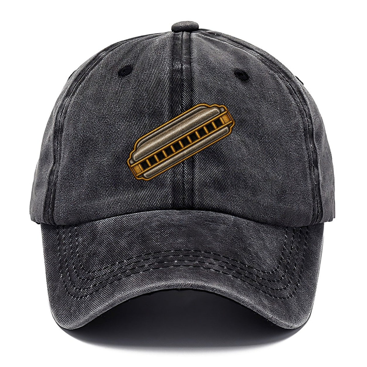 Ten Hole Harmonica Classic Cap – Graphite