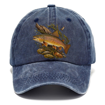 Brown Trout Specimen Study Fishing Club Classic Cap – Twilight Navy