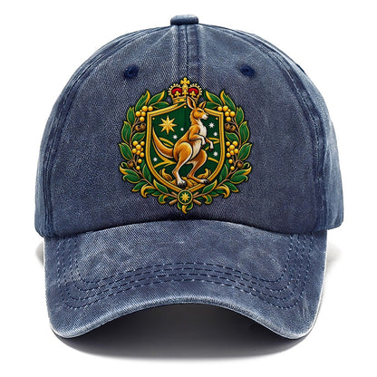 Australia Heraldic Crest Country Logos Classic Cap – Twilight Navy