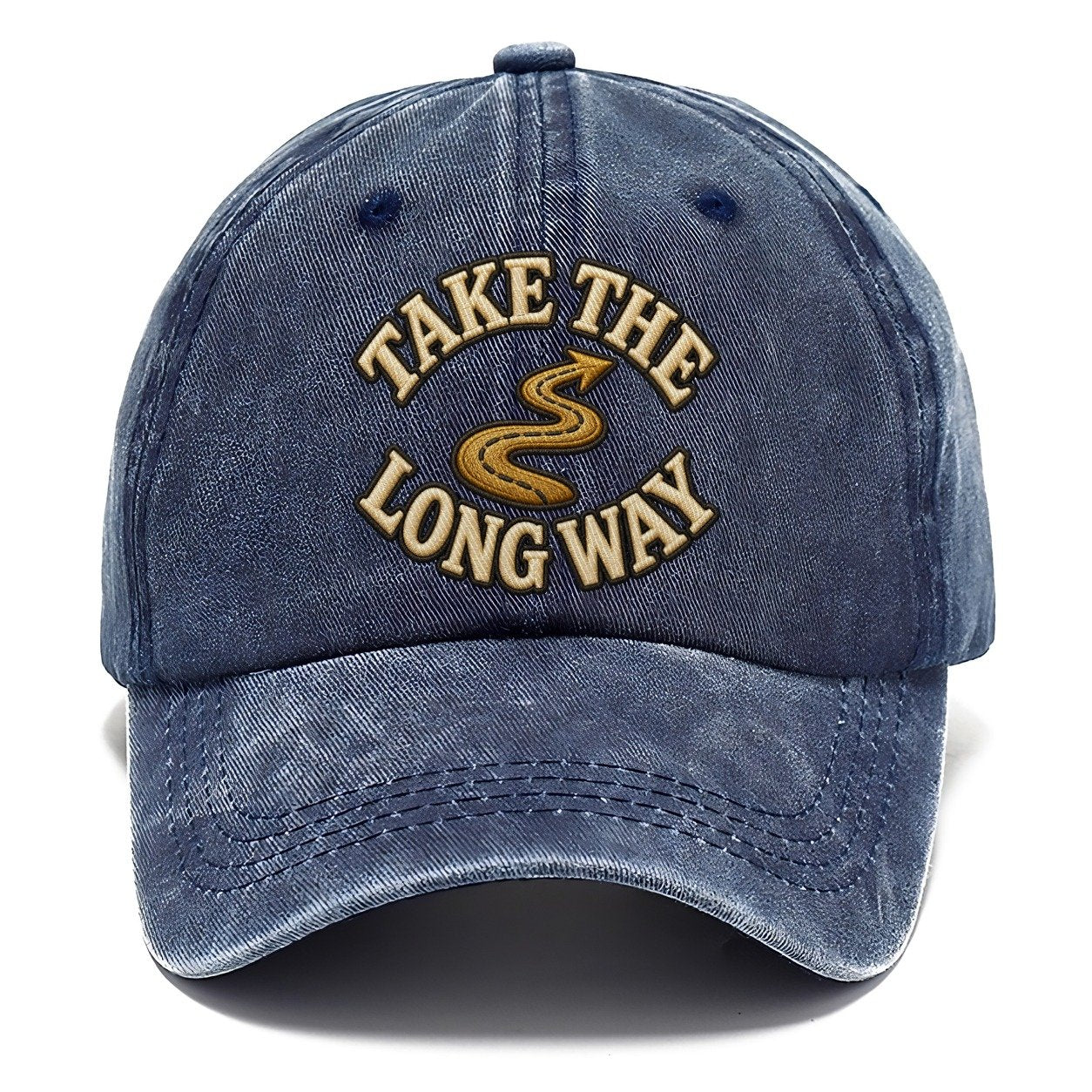 Take The Long Way Off Roading And Overlanding Classic Cap – Twilight Navy