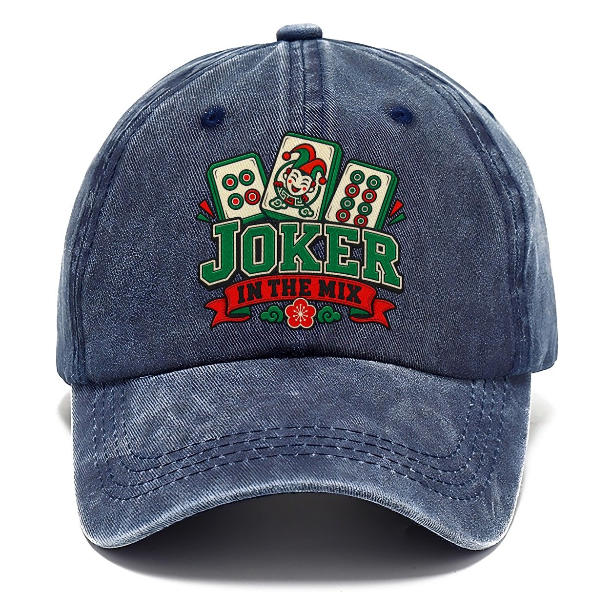 Joker In The Mix Mahjong Game Night Classic Cap – Twilight Navy
