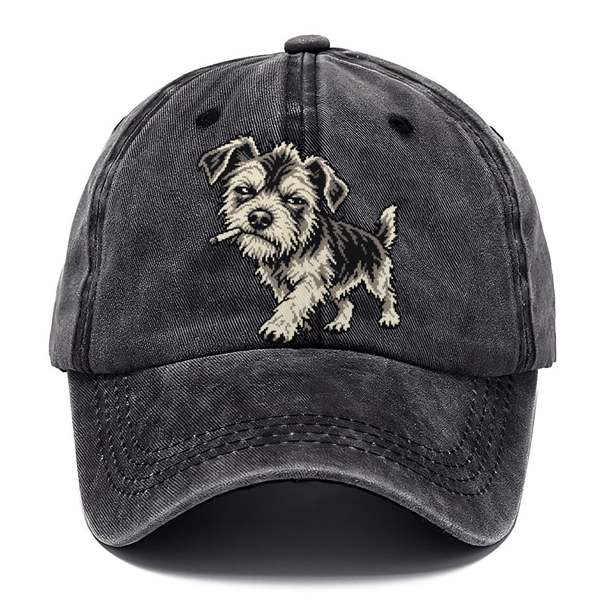 Scruffy Dog with Cigarette Classic Cap – Graphite