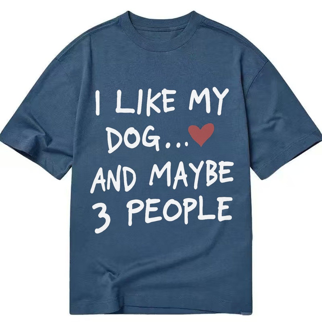 Dog Maybe 3 People Classic T-shirt – Twilight Navy