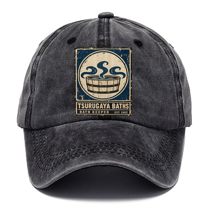 Tsurugaya Bath House Noren Trade Co Classic Cap – Graphite