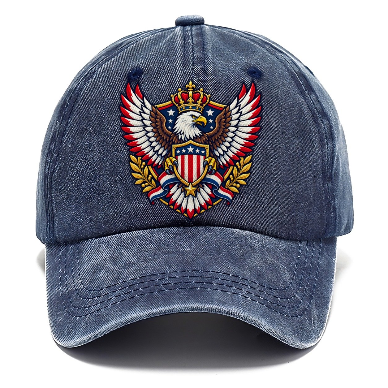 United States Heraldic Crest Country Logos Classic Cap – Twilight Navy
