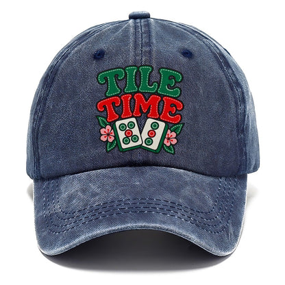 Tile Time Mahjong Game Night Classic Cap – Twilight Navy