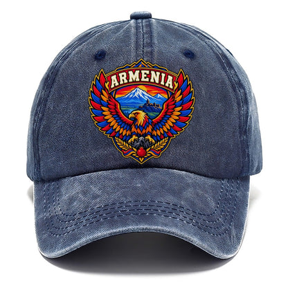 Armenia Retro Badge Country Logos Classic Cap – Twilight Navy