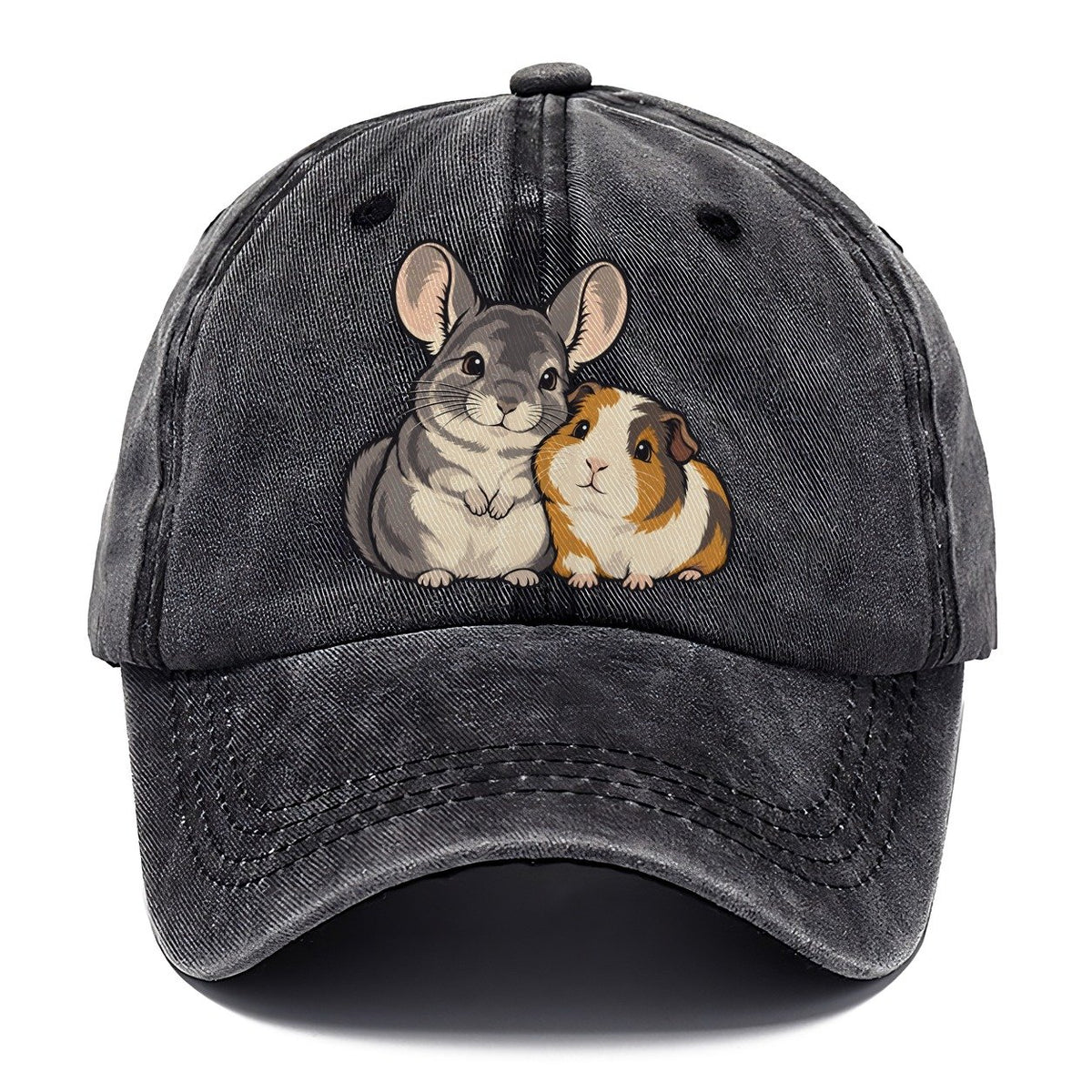 Chinchilla And Guinea Pig Small Pet Logos Classic Cap – Graphite