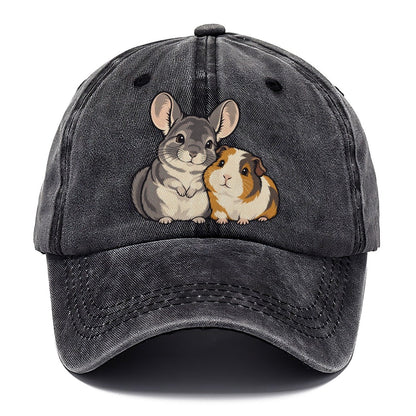 Chinchilla And Guinea Pig Small Pet Logos Classic Cap – Graphite