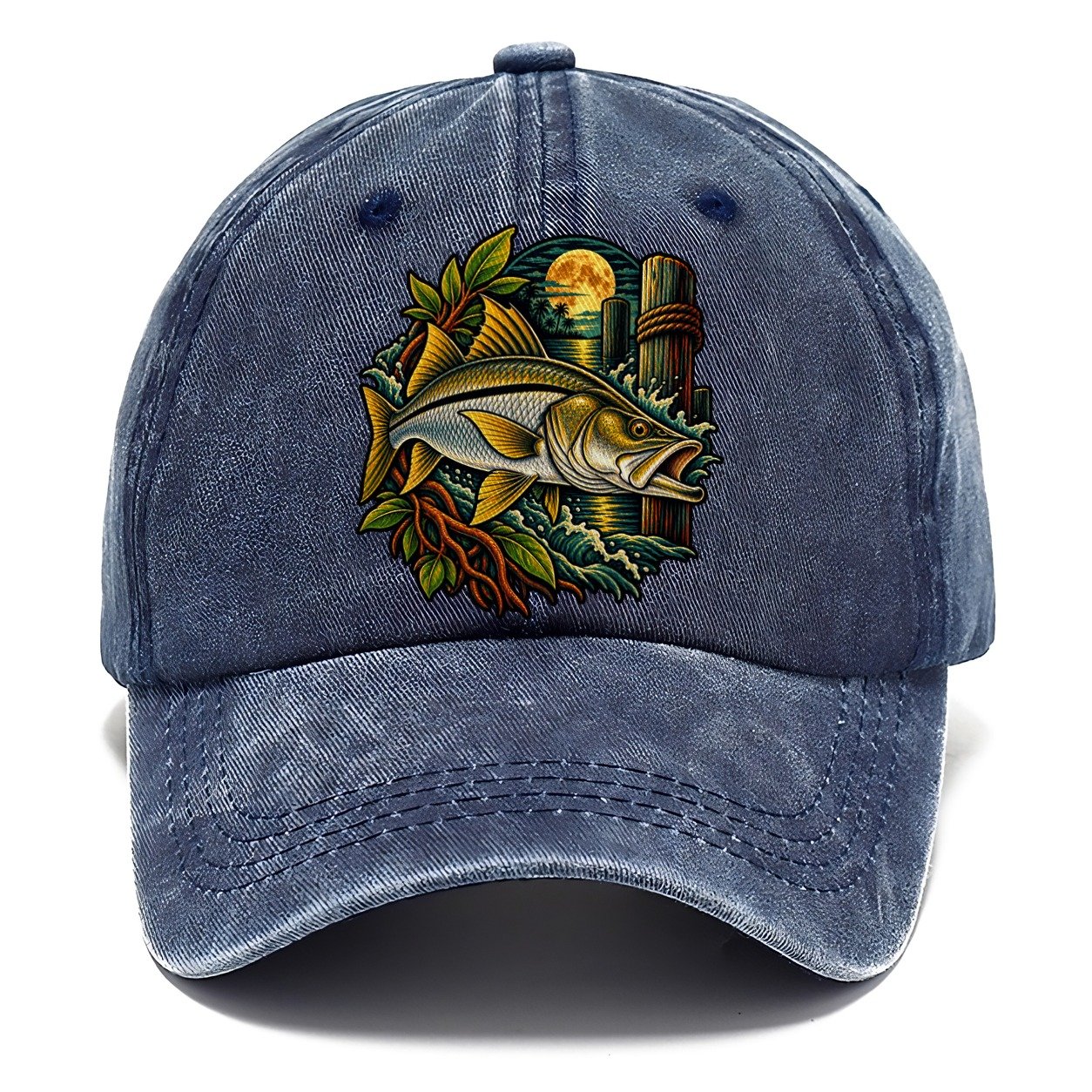 Snook Night Hunter Fishing Club Classic Cap – Twilight Navy
