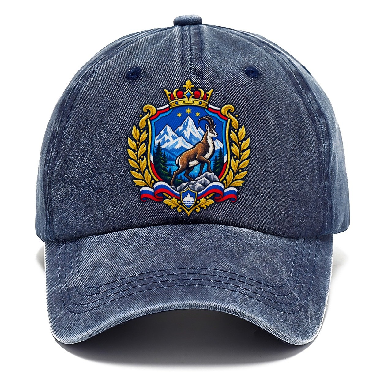 Slovenia Heraldic Crest Country Logos Classic Cap – Twilight Navy