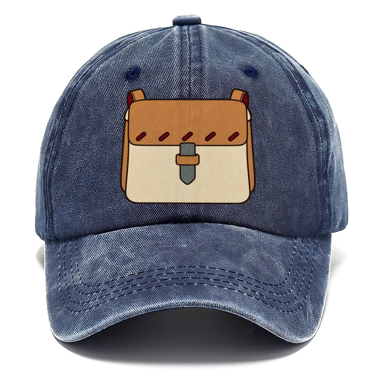Small Satchel Study Leathercraft Classic Cap – Twilight Navy