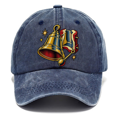 Bellfounder Handbell Mould And Clapper Uk Culture Heritage Classic Cap – Twilight Navy