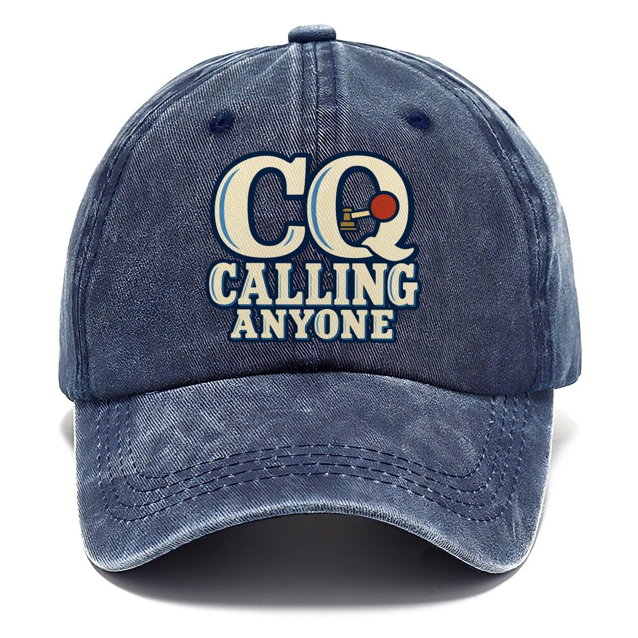 Cq Calling Anyone Amateur Radio Classic Cap – Twilight Navy