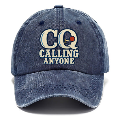 Cq Calling Anyone Amateur Radio Classic Cap – Twilight Navy