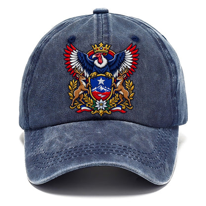 Chile Heraldic Crest Country Logos Classic Cap – Twilight Navy