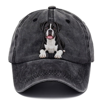 Black And White Boxer Classic Cap – Graphite