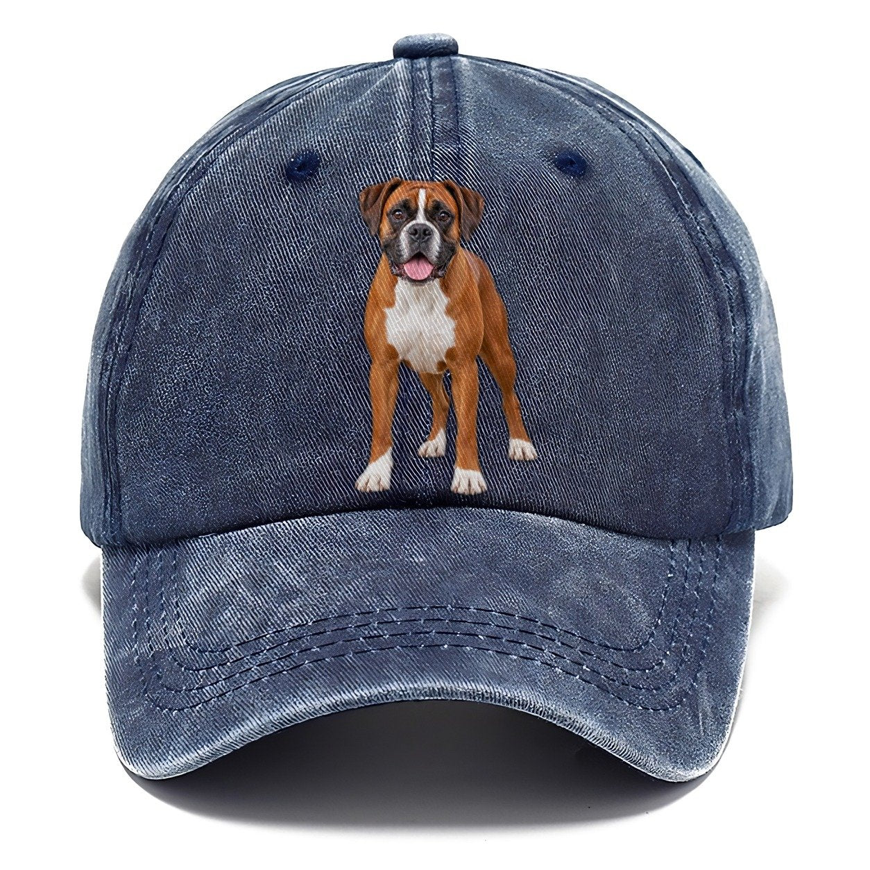 Boxer Standing Top Breeds Classic Cap – Twilight Navy