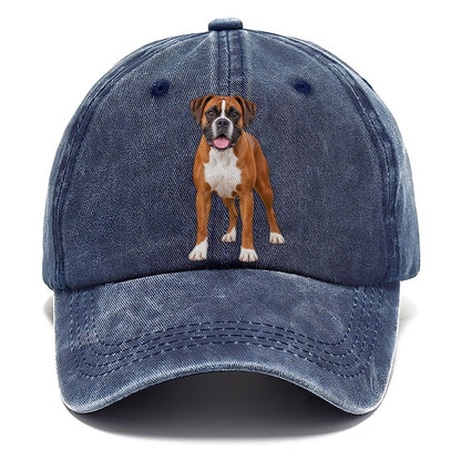 Boxer Standing Top Breeds Classic Cap – Twilight Navy