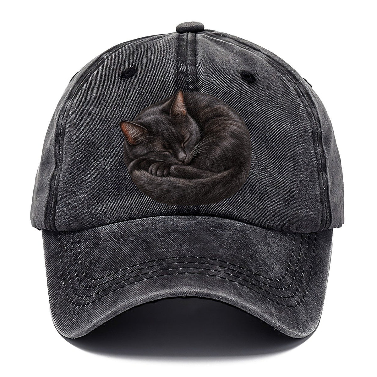 Black Cat Tail Crescent Nap Pastimes Companions Classic Cap – Graphite