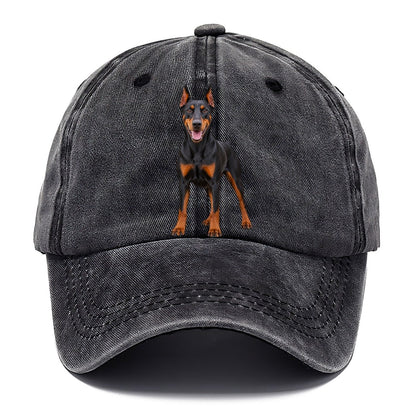 Doberman Pinscher Standing Top Breeds Classic Cap – Graphite