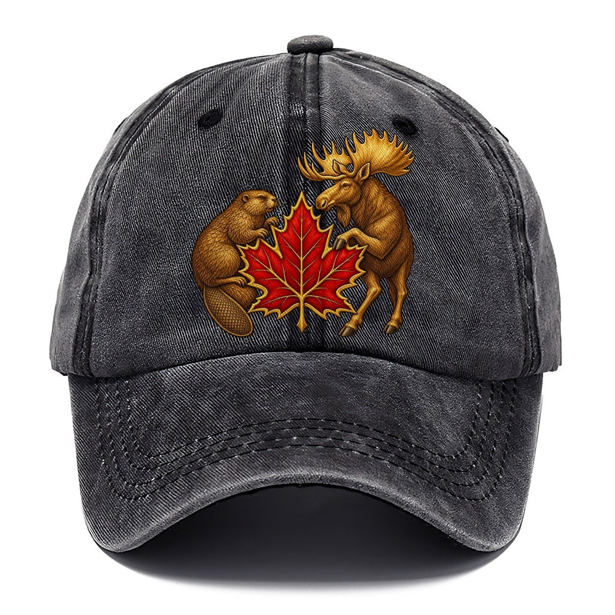 Canada Beaver And Moose Classic Cap – Graphite