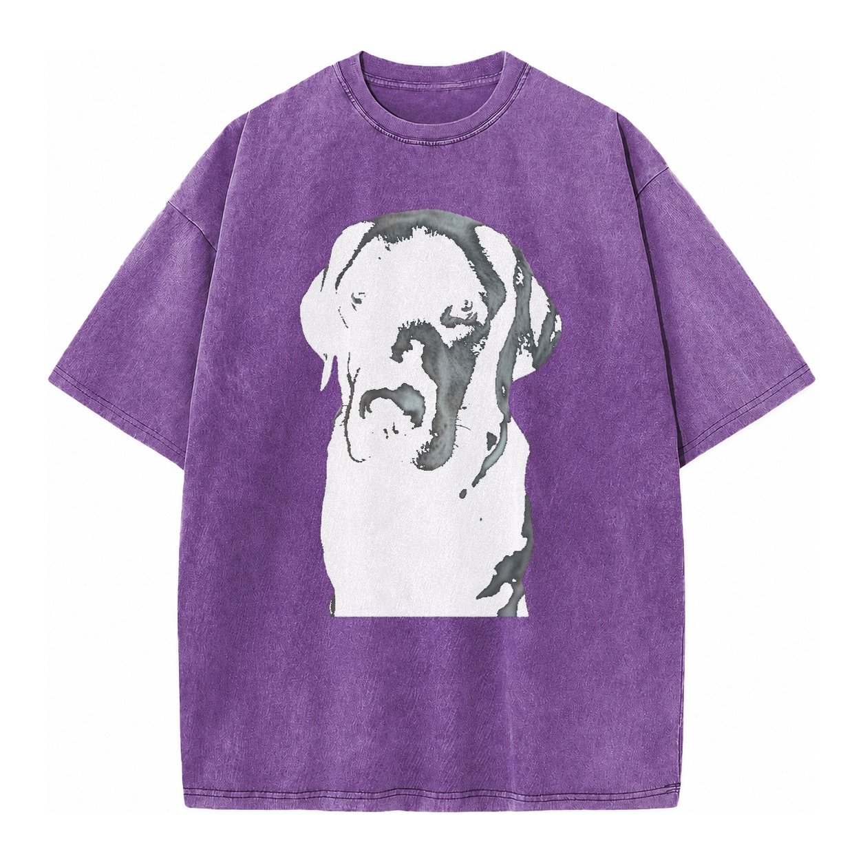 Black Labrador Vintage T-shirt – Purple