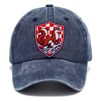 Croatia Minimal Emblem Country Logos Classic Cap – Twilight Navy