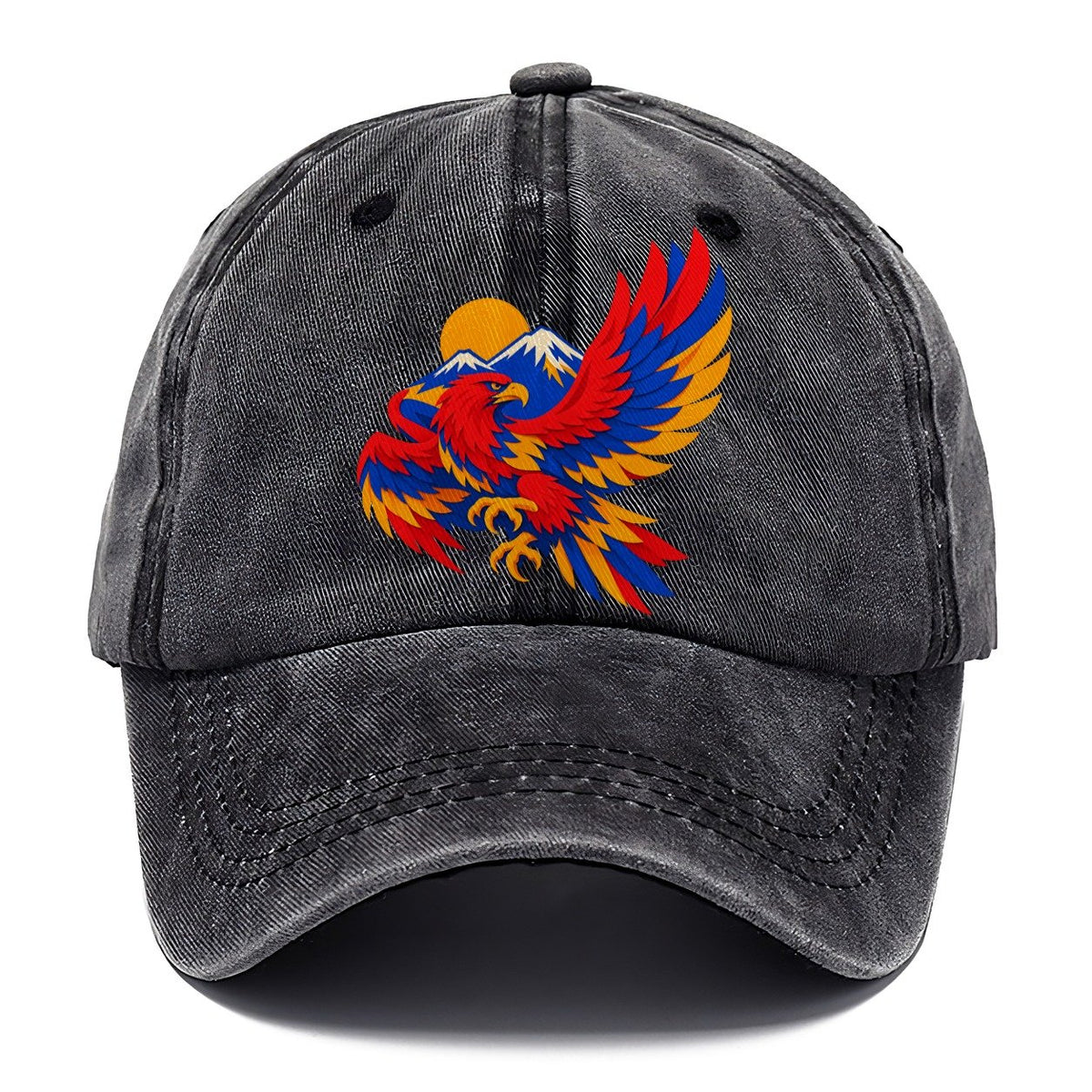 Eagle Over Mountain Sun Classic Cap – Graphite