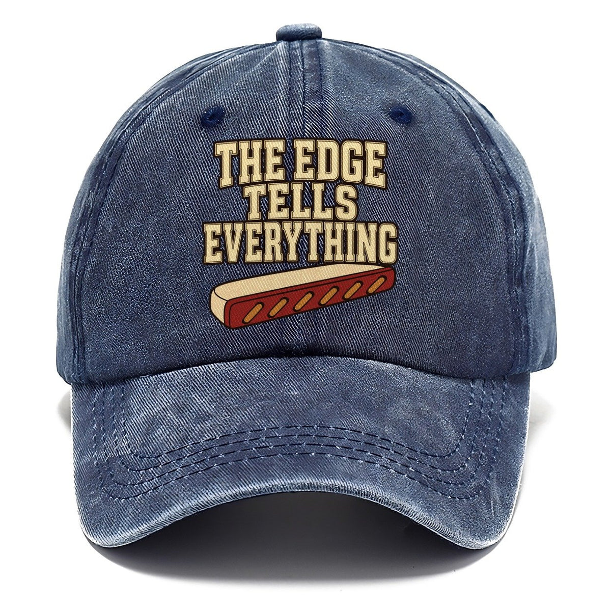 The Edge Tells Everything Leathercraft Classic Cap – Twilight Navy
