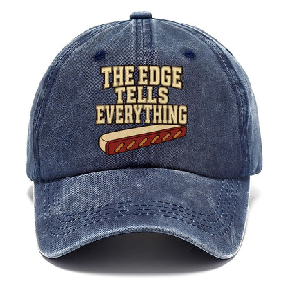 The Edge Tells Everything Leathercraft Classic Cap – Twilight Navy