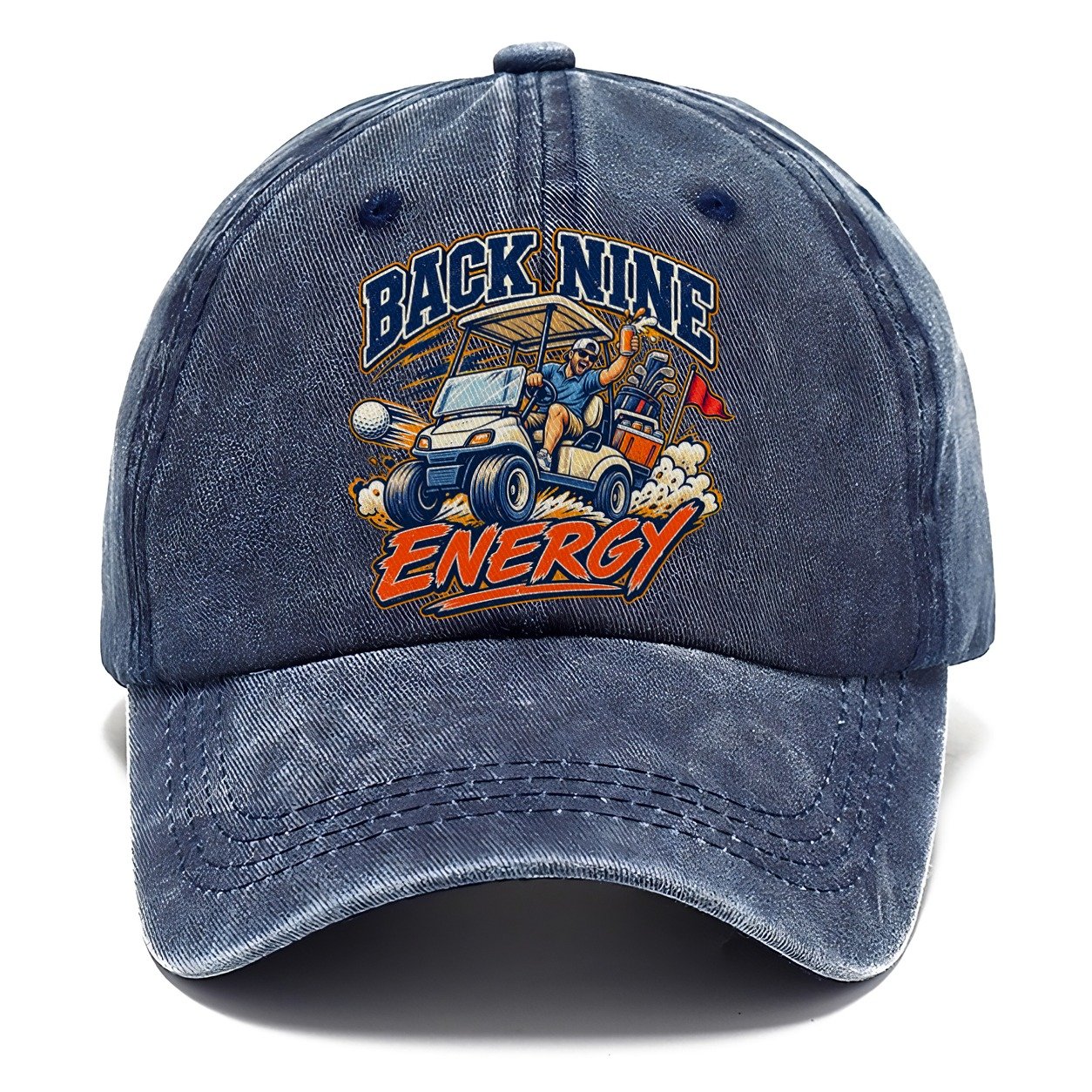 Back Nine Energy Golf Life Classic Cap – Twilight Navy