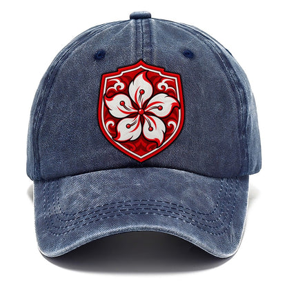 Hong Kong Minimal Emblem Country Logos Classic Cap – Twilight Navy