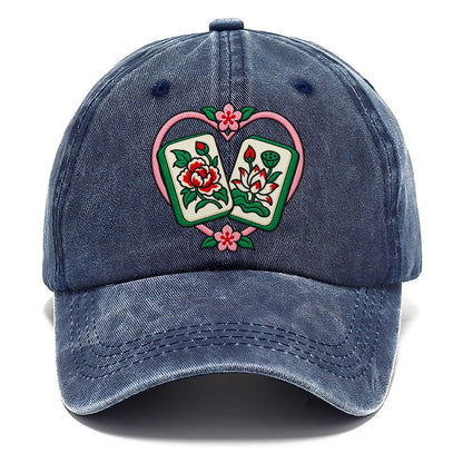 Lucky Pair Mahjong Game Night Classic Cap – Twilight Navy