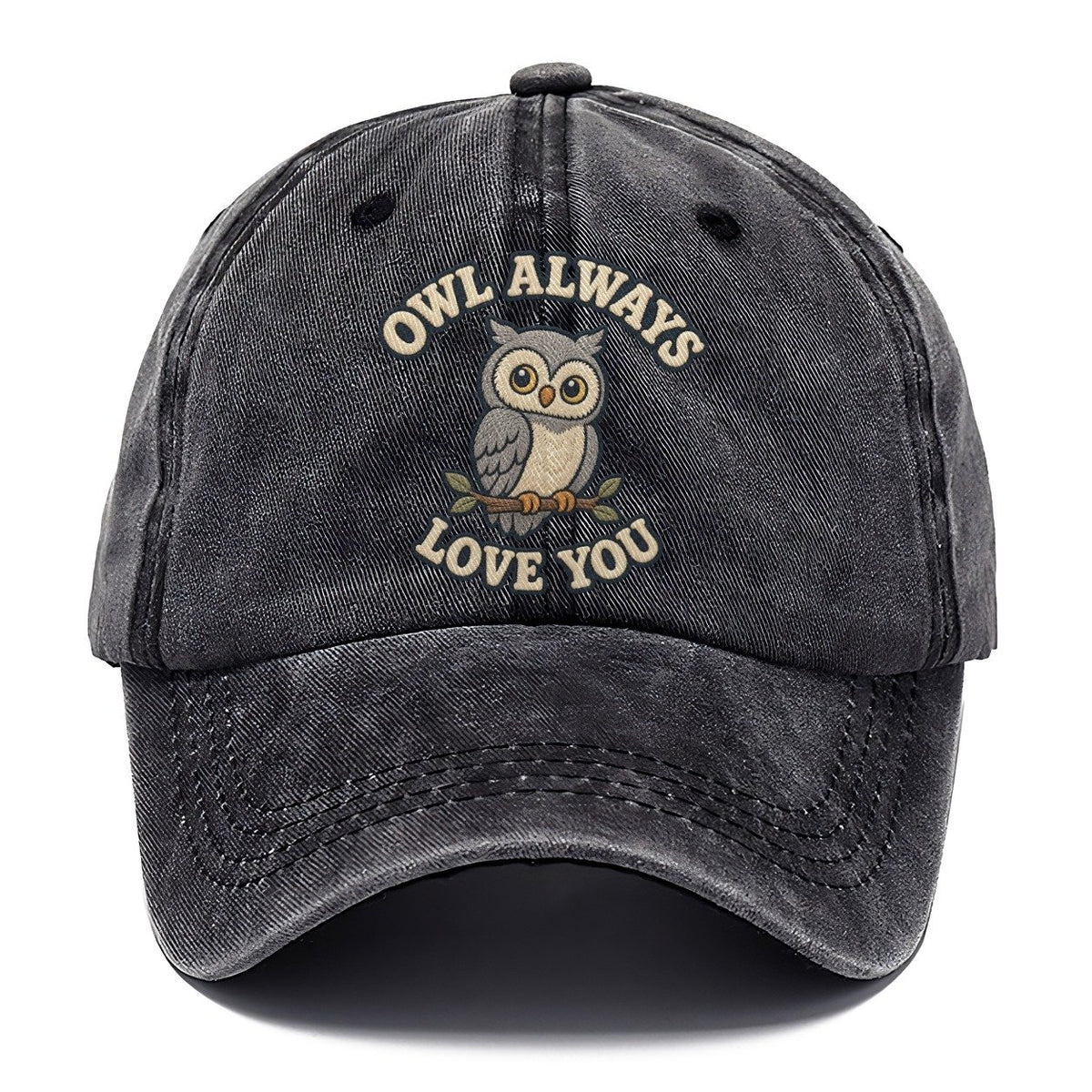 Owl Animal Puns Classic Cap – Graphite