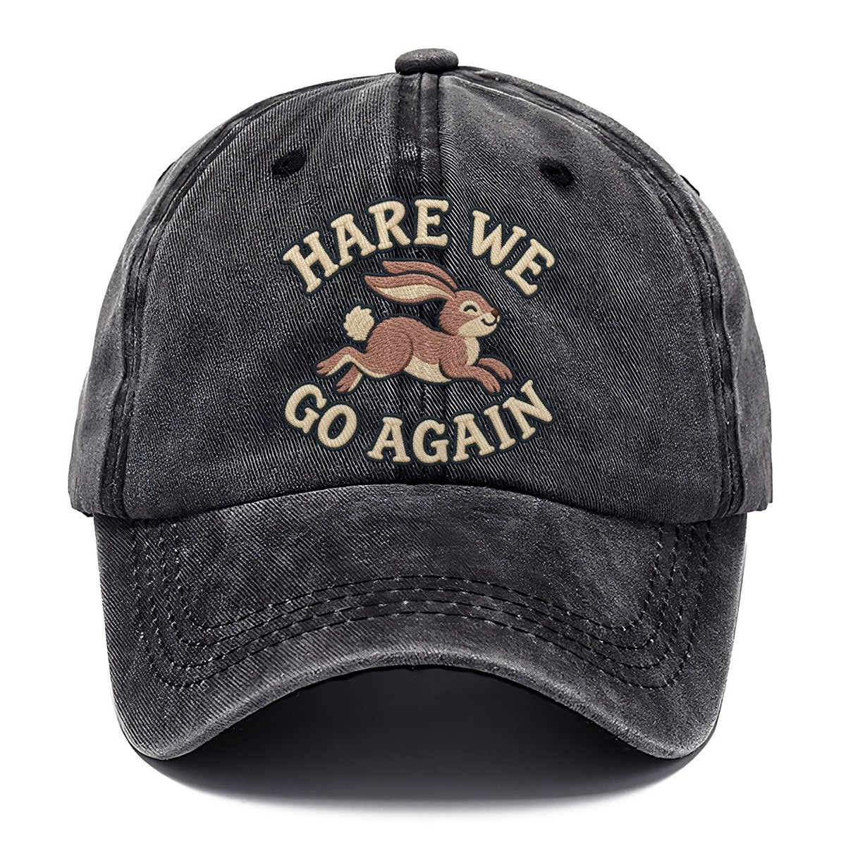 Hare Animal Puns Classic Cap – Graphite