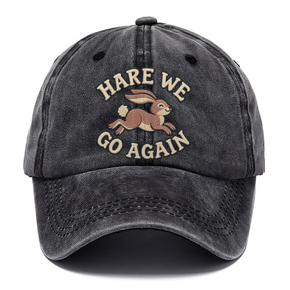 Hare Animal Puns Classic Cap – Graphite