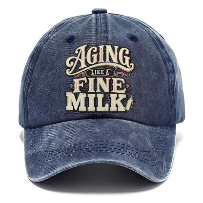 Aging Like A Fine Milk American Wit Classic Cap – Twilight Navy