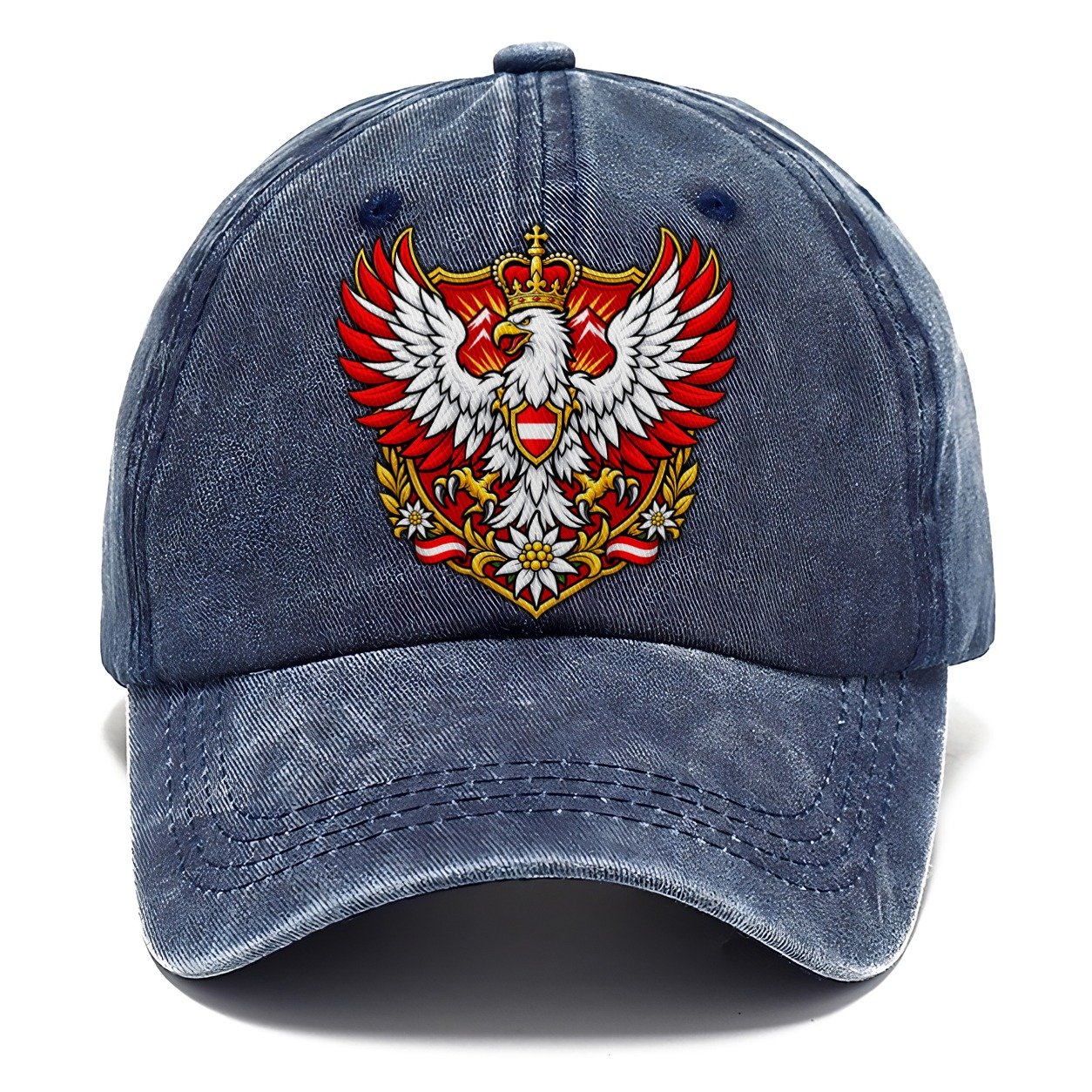 Austria Heraldic Crest Country Logos Classic Cap – Twilight Navy