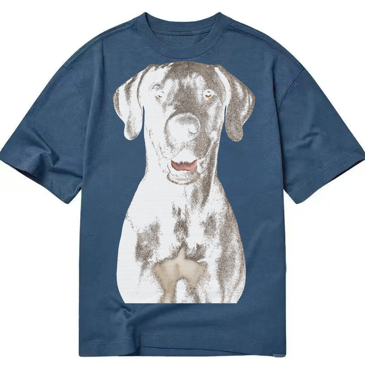 Great Dane Gentle Giant Noble Heart Classic T-shirt – Twilight Navy