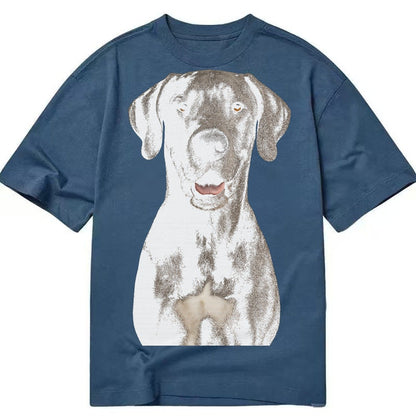 Great Dane Gentle Giant Noble Heart Classic T-shirt – Twilight Navy